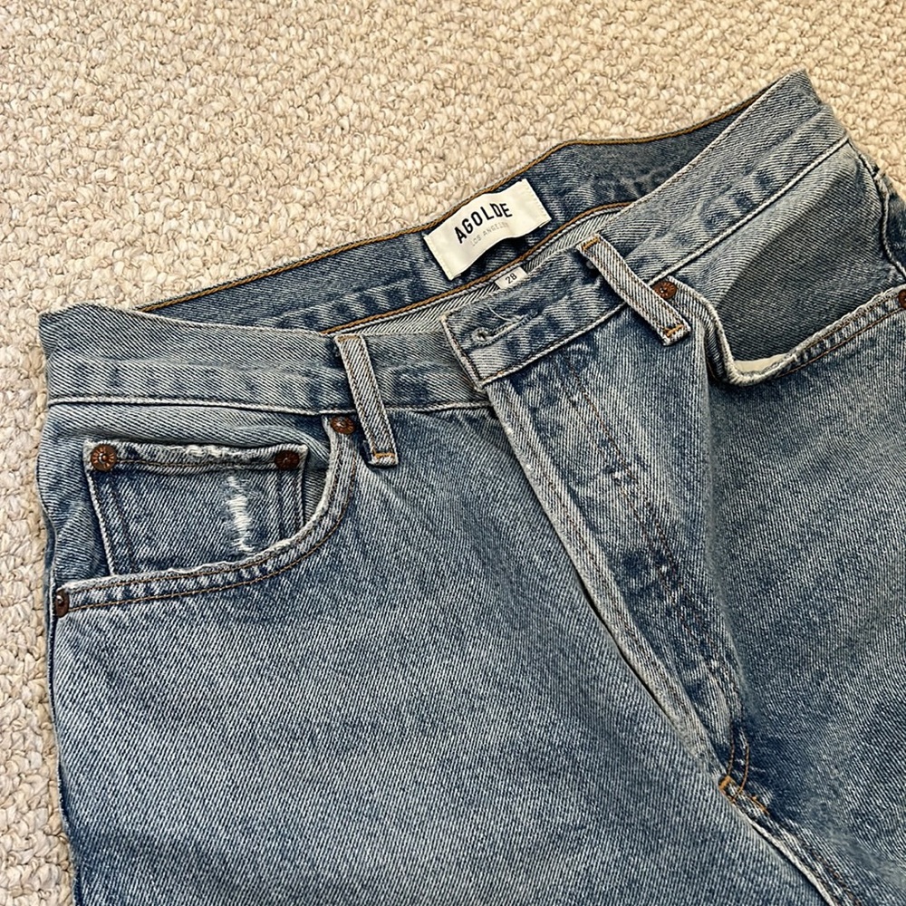 AGOLDE Riley High Rise Straight Crop Jeans - Picture 10 of 13